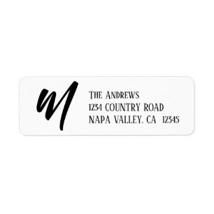 Personalised Grey White Couple Label Return Address Label