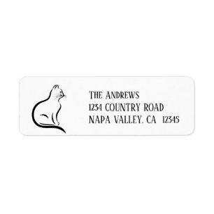 Personalised Grey White Couple  Label Return Address Label