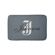 Personalised Grey White Elegant Monogram