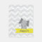 Personalised Grey Yellow Chevron Elephant