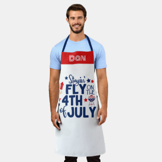 Personalised Grill BBQ Chef 4th of July Patriotic Apron
