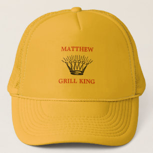Personalised Grill King Funny Grilling Trucker Hat