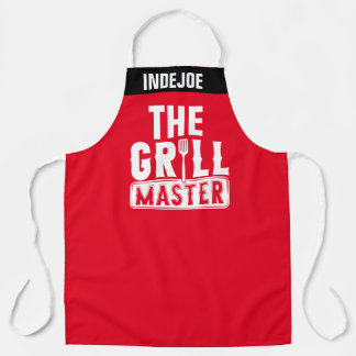 Personalised Grill Master Chef Apron with Custom 