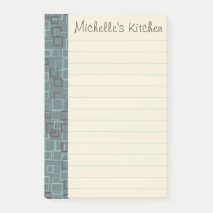 Personalised Grocery Kitchen Post It Notes Gift