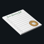 Personalised Grocery List Latke Potato Pancake Notepad<br><div class="desc">Design features an original marker illustration of a delicious latke potato pancake topped with sour cream, a staple in Jewish holiday cuisine. Ideal for Hanukkah celebrations! This Chanukah latkes design is also available on other products. Lots of additional foodie designs are also available from this shop! Don't see what you're...</div>
