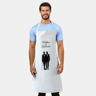 Personalised Groom and Groom Apron