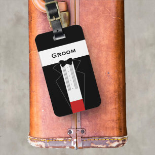 Personalised Groom Bachelor Party Luggage Tag