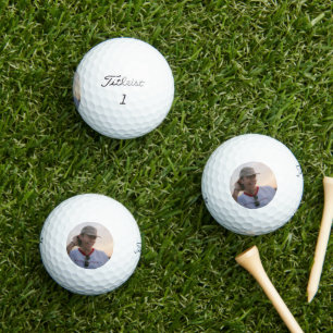 Personalised Groom Face Bachelor Party Photo Funny Golf Balls
