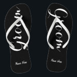 Personalised Groom Flip Flops with Name<br><div class="desc">The perfect pair of flip flops for the Groom!  Personalise them with his name,  or remove all together.</div>