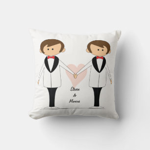 Personalised Groom & Groom Pillow