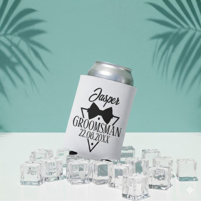 Personalised Groomsman Can Cooler (Personal Can Cooler for Groomsman)