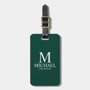Personalised Groomsman Name and Monogram Luggage Tag