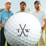 Personalised Groomsman Wedding Party Custom  Golf Balls<br><div class="desc">Tee up in style with this logo-inspired golf club monogram, customised with your initials. A simple yet timeless golf theme, it’s the perfect way to create your own personalised golf balls, accessories, or gifts. ✔ Add your monogram initials for a unique touch ✔ Clean logo-style design ideal for golf lovers...</div>