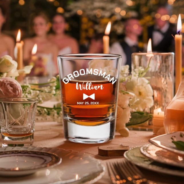 Personalised Groomsman whiskey glass (Creator Uploaded)