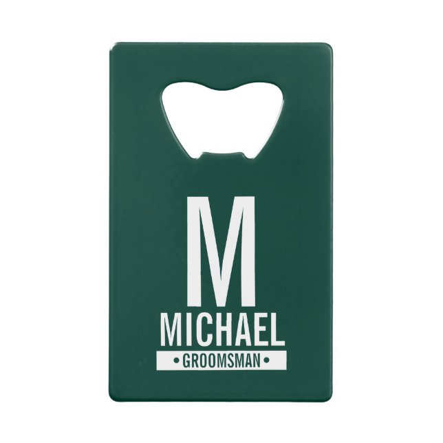 Personalised Groomsman's Monogram and Name (Front)