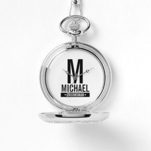 Personalised Groomsman's Monogram and Name Watch