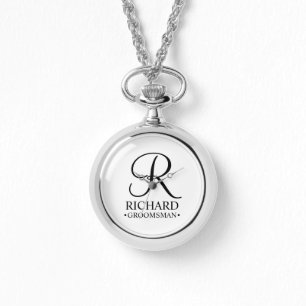 Personalised Groomsman's Name and Monogram Watch