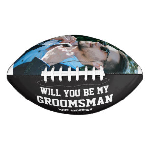 Personalised Groomsmen Engraved Wedding Party Football