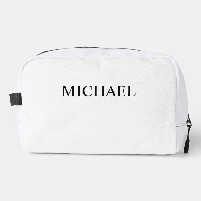 Personalised Groomsmen Gift Dopp Kit Bag Customise (Front)