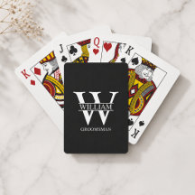 Personalised Groomsmen Monogram & Name