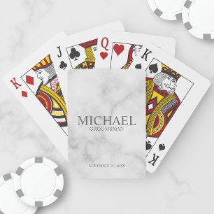Personalised Groomsmen Playing Cards