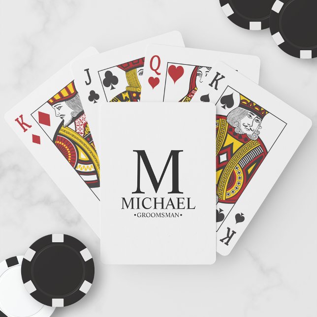 Personalised Groomsmen Playing Cards (Creator Uploaded)
