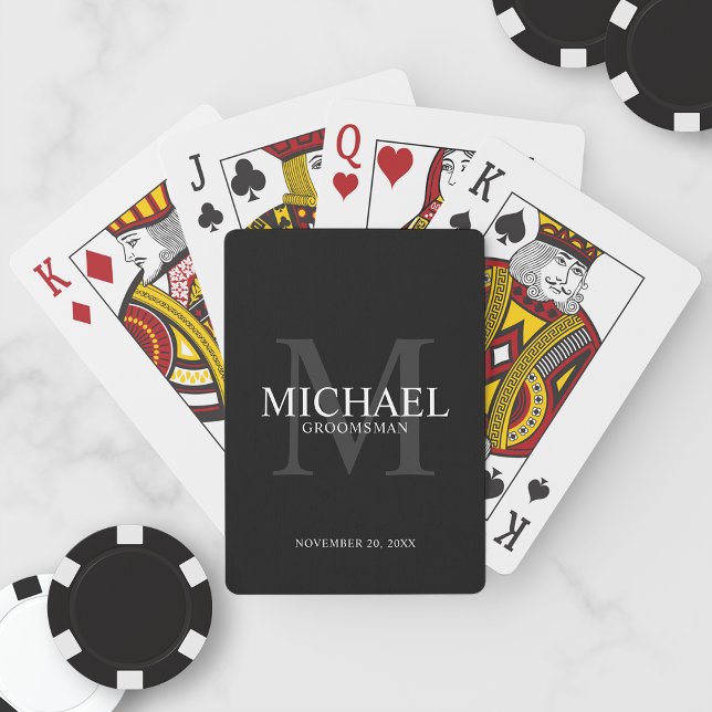 Personalised Groomsmen Playing Cards (Creator Uploaded)