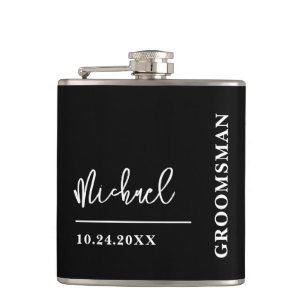 Personalised Groomsmen Proposal Gift Hip Flask