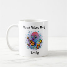 Personalised Groovy Octopus Mug – Retro Hippie