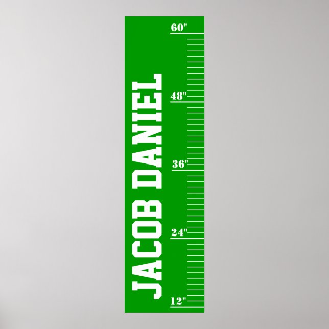 Personalised Growth Chart - Field (Front)