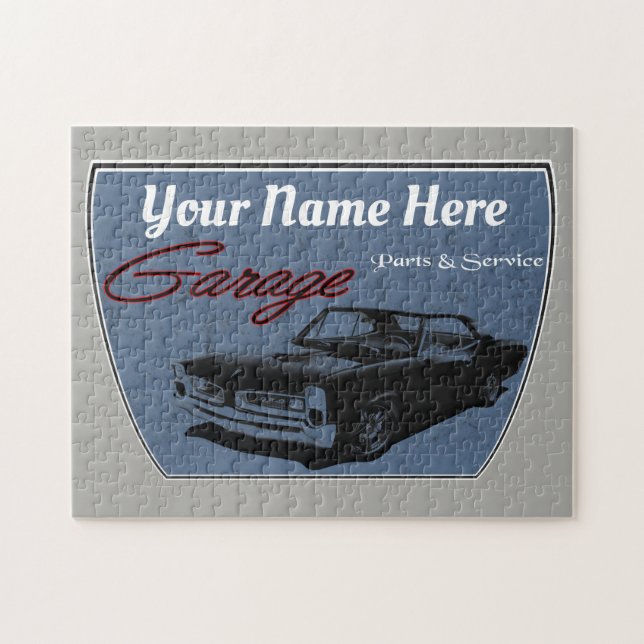 Personalised GTO Garage Jigsaw Puzzle (Horizontal)