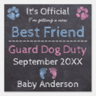 Personalised Guard Dog Duty Pregnancy Announcement