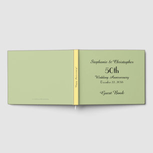 Personalised Guest Book 50th Anniversary Party