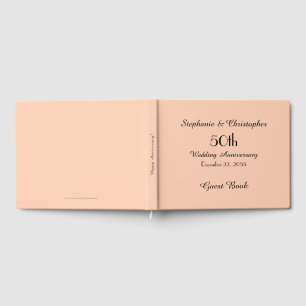 Personalised Guest Book 50th Anniversary Party