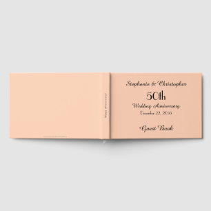 Personalised Guest Book 50th Anniversary Party