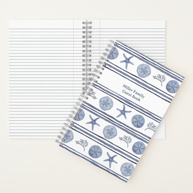 Personalised Guest Book - Beach Theme (Inside)