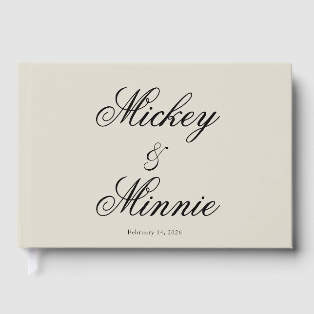 Personalised Guest Book with Custom Text and Photo (Front)