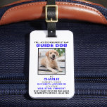 Personalised Guide Dog Service Dog Photo Badge Luggage Tag<br><div class="desc">SeGuide Dog - Easily identify your dog as a working service dog, while keeping your dog focused and cut down on distractions while working with one of these k9 service dog id badges. Although not required, a Service Dog ID badge gives you and your service dog peace of mind and...</div>