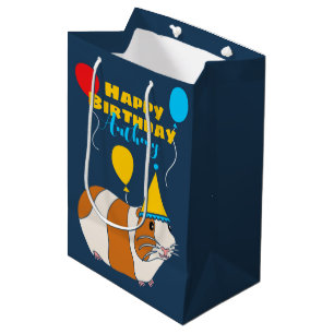 Personalised Guinea Pig Birthday Medium Gift Bag