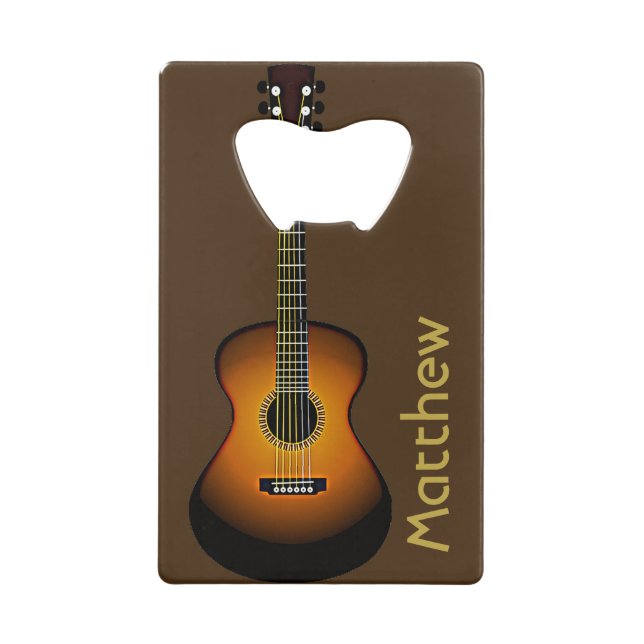 Personalised Guitar Design Bottle Opener (Front)
