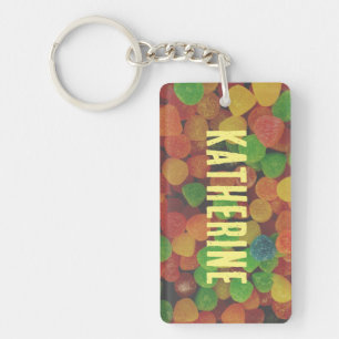Personalised Gumdrops Candy Quirky Key Ring