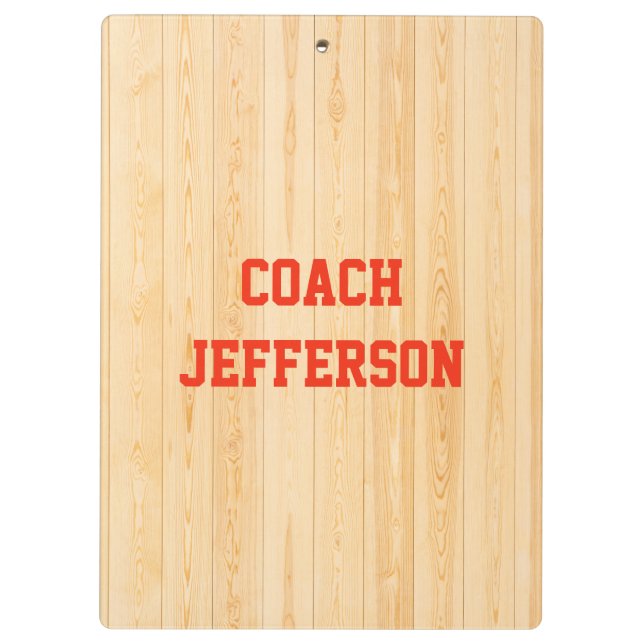 Personalised Gym Clipboard for Coaches (Back)