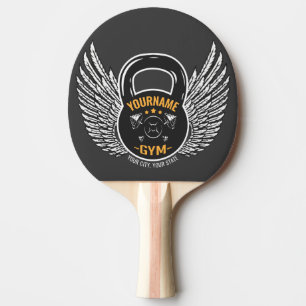 Personalised GYM Fitness Trainer Kettlebell Ping Pong Paddle