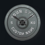 Personalised Gym Owner | Funny Vintage Fitnes  Round Clock<br><div class="desc">Whether you own a gym, work out at home, or just love all things fitness, this Personalised Gym Owner | Funny Vintage Fitnes Round Clock is a must-have. It allows you to showcase your passion for health and wellness while adding a touch of vintage-cool style to your space. Start your...</div>
