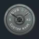 Personalised Gym Owner | Funny Vintage Fitnes  Round Clock<br><div class="desc">Whether you own a gym, work out at home, or just love all things fitness, this Personalised Gym Owner | Funny Vintage Fitnes Round Clock is a must-have. It allows you to showcase your passion for health and wellness while adding a touch of vintage-cool style to your space. Start your...</div>