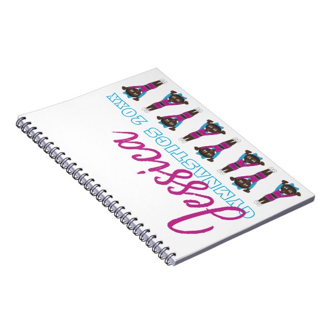 Personalised Gymnast Gymnastics Tumbling Gym Coach Notebook (Right Side)