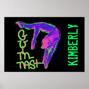 Personalised Gymnast Poster