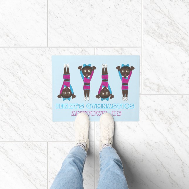 Personalised Gymnastics Academy Dance Studio Gym Doormat (Indoor)