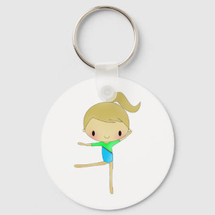 Personalised Gymnastics accessories Key Ring