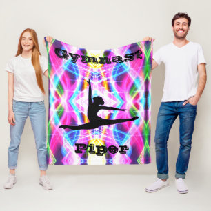 Personalised Gymnastics Fleece Blanket